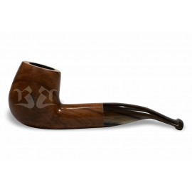 Cachimbo Bertoldi Premium Natural Curvo 9mm Peça Única